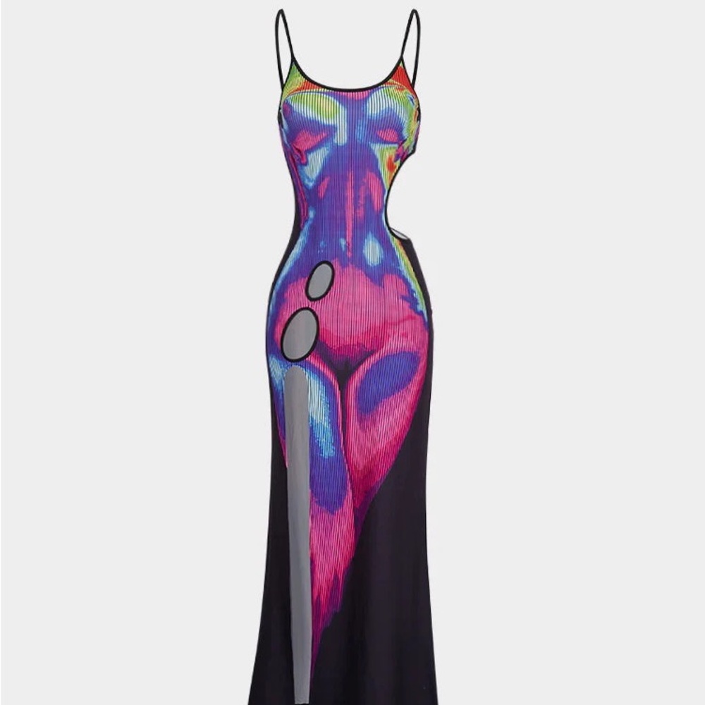 Thermal maxi dress